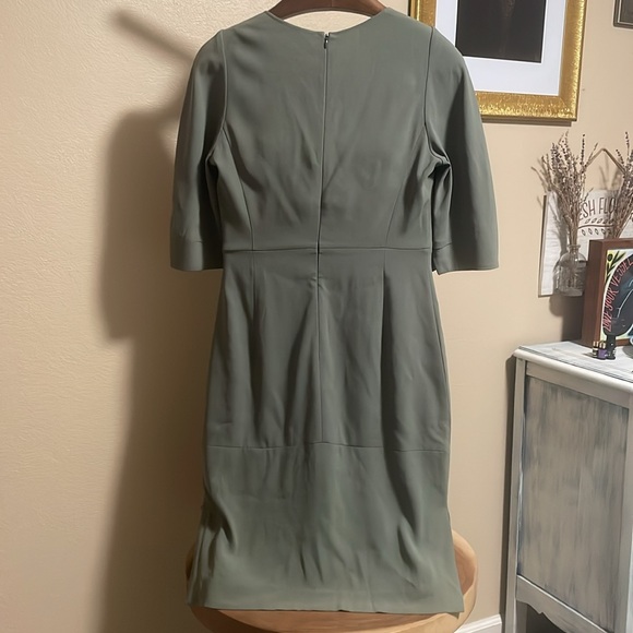 MM Lafleur sage green midi dress with side slits - Picture 5 of 6